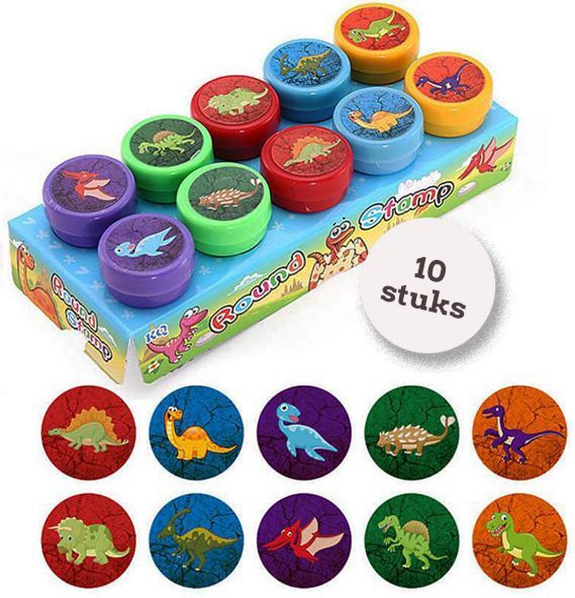 Uitdeelcadeaus stempels dino's (10pcs) - Traktatie - Klein speelgoed - GRATIS Verzending