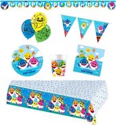 Baby Shark feestpakket Deluxe - Pakket voor 8 personen | 41-delig