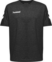 Hummel Go Cotton Sportshirt - Maat 152  - Unisex - zwart/wit
