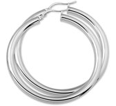 Nana Oorringen Ronde Buis dames Stalen oorbellen hefboom sluiting-48mm-4mm