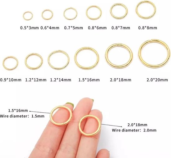 Hobby Sieraden maken| 50 stuks | Zwart |6 mm| Jumping Ring. | Oogjes |  Ringetjes | RVS... | bol.com