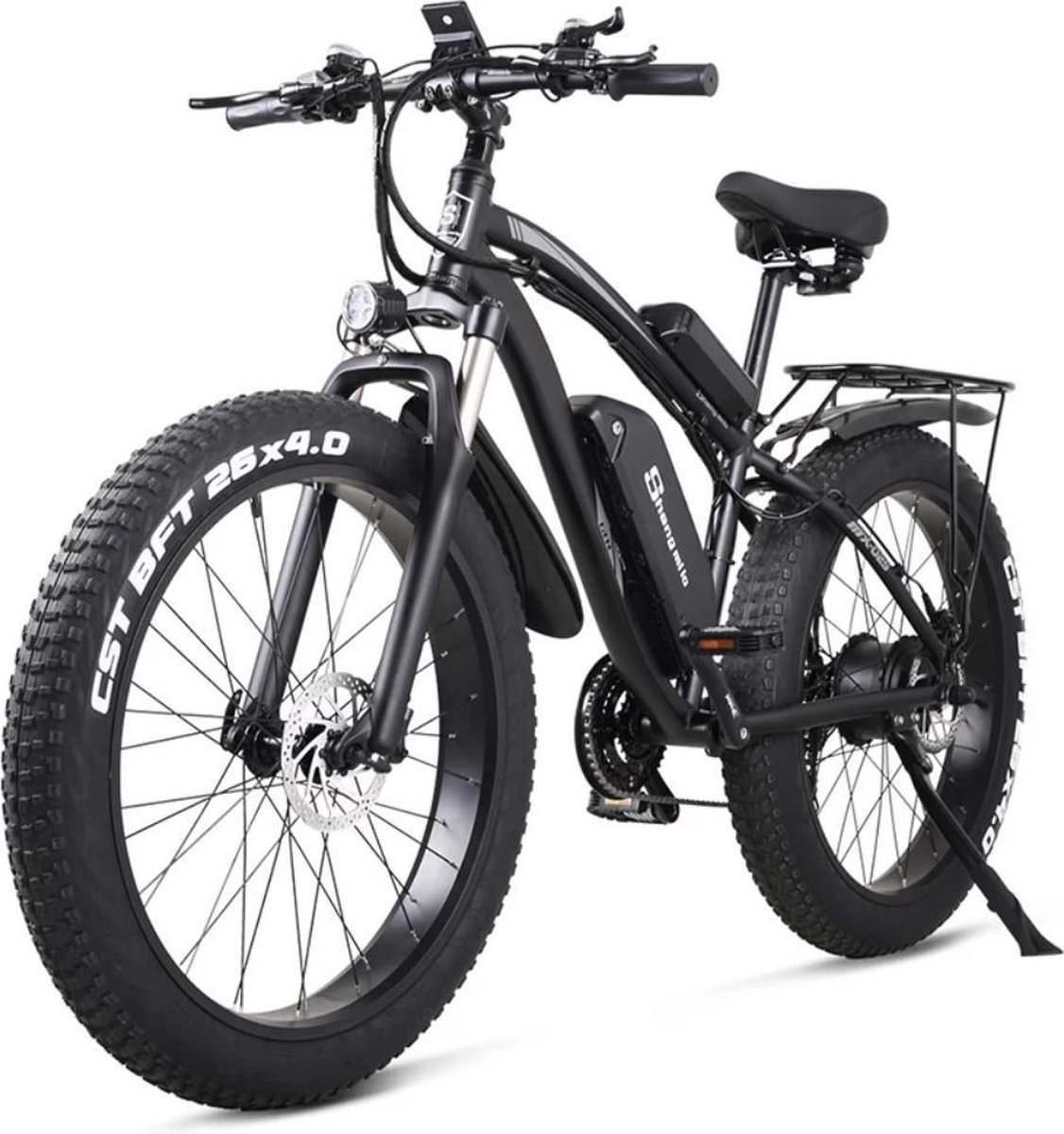 shengmilo MX02S | Retro Elektrische Fiets | E- Fat Bike | 1000W 26 Inch 17Ah Batterij