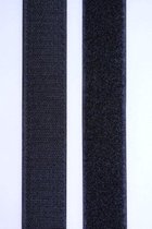 Klittenband Naaibaar Zwart Niet-Plakbaar 20 mm - 0,5 m - klitteband