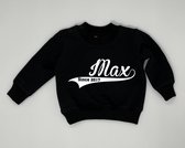 Sweater naam since.. - Zwart, 62