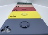 Silicone Hoesje met  Ring Houder - iPhone - Case - Backcover