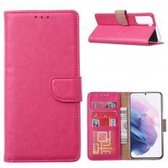 Xssive Hoesje voor Samsung Galaxy S21 - Book Case - Pink