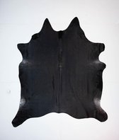 KOELAP Koeienhuid Vloerkleed - Zwart Egaal - 200 x 235 cm - 1003684