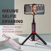 Joyroom Premium Selfie Stick - Smartphone Statief - Wit - 72 cm - Bluetooth Afstandsbediening - Vlog Statief - Selfiestick Universeel- Selfie Stick Tripod - Tripod Smartphone Stati