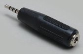 BKL Electronic 1102056 Jackplug-adapter Jackplug male 2,5 mm - Jackplug female 3,5 mm Stereo Aantal polen: 4 Inhoud: 1