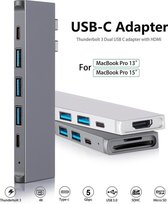 Sounix 8 in 2| USB-C | Dockingstation | Hubs voor Apple Macbook Pro | USB-C - Thunderbolt 3 | USB 3.0 | Micro SD