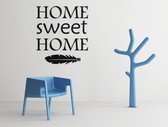 Muursticker - Home sweet Home - 50x57 cm