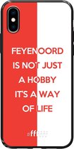 6F hoesje - geschikt voor iPhone Xs -  TPU Case - Feyenoord - Way of life #ffffff