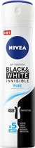 Nivea Deodorant Spray Invisible For Black & White Pure 150 m