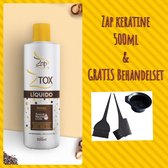 Zap Ztox Keratine treatment 500ml Liquid lissage brésilien &GRATIS behandelset