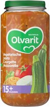 Olvarit Maaltijd 15m Vegetarische pasta Courgette Mozzarella 250 gr