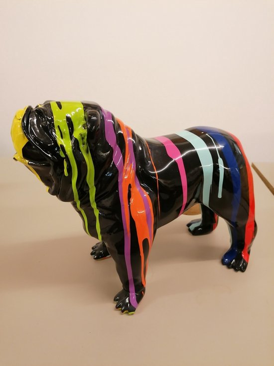 Modelo Art - Engelse Bulldog Resin - XS 22 cm - Driptechniek