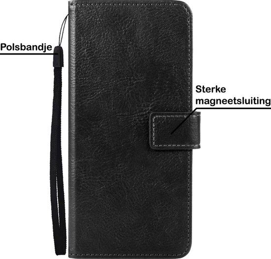 Samsung S21 Case Book Case Cover - Samsung Galaxy S21 Case Case Wallet Cover - Samsung S21 Case Wallet Case Cover - Zwart