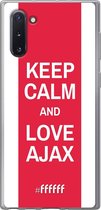 Samsung Galaxy Note 10 Hoesje Transparant TPU Case - AFC Ajax Keep Calm #ffffff