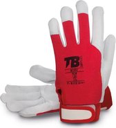 Rozen handschoen TB 81RV geitenleer maat 9/L - 2 paar