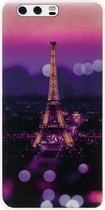 ADEL Siliconen Back Cover Softcase Hoesje Geschikt voor Huawei P10 - Parijs Eiffeltoren