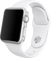Siliconen Sportbandje - Wit - Geschikt voor Apple Watch - 42/44mm - S/M