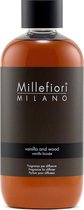 Millefiori Milano Navulling voor Geurstokjes 250 ml - Vanilla & Wood