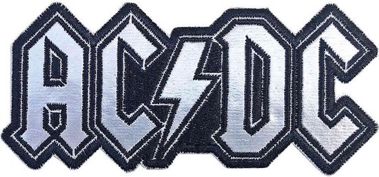 AC/DC - Cut-Out Foil Logo Patch - Zilverkleurig | bol