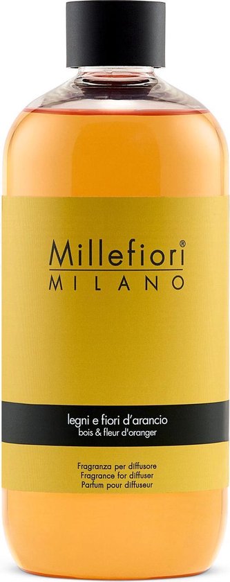 Millefiori Milano Navulling voor Geurstokjes 500 ml - Legni e Fiori d'Arancio