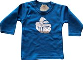 Stijlie kids shirt pertrol Botanical leaf 98