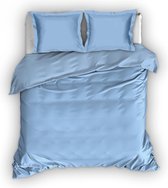 Premium Egyptisch Percale Katoen Lits-jumeaux Dekbedovertrek Uni Blauw | 240x200/220 | Zacht En Elegant | Excellente kwaliteit