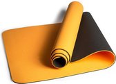 Bol.com Mila ECO Plus yoga mat van natuurrubber en TPE | 183 x 61 x 0.6cm | oranje aanbieding
