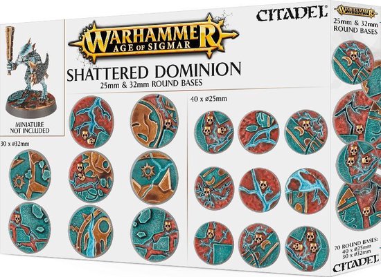Thumbnail van een extra afbeelding van het spel Age of Sigmar: Shattered Dominion: 25 & 32Mm Round