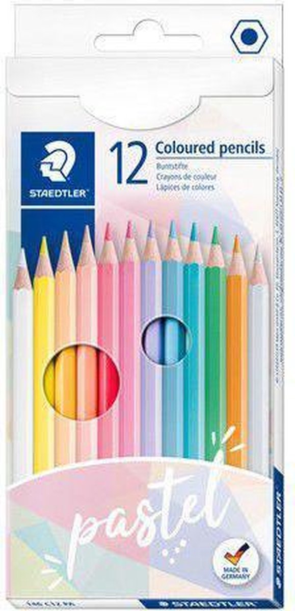 12 crayons de couleur Staedtler + gomme + crayon gris