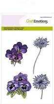Clear stamps A6 - viooltjes en korenbloemen