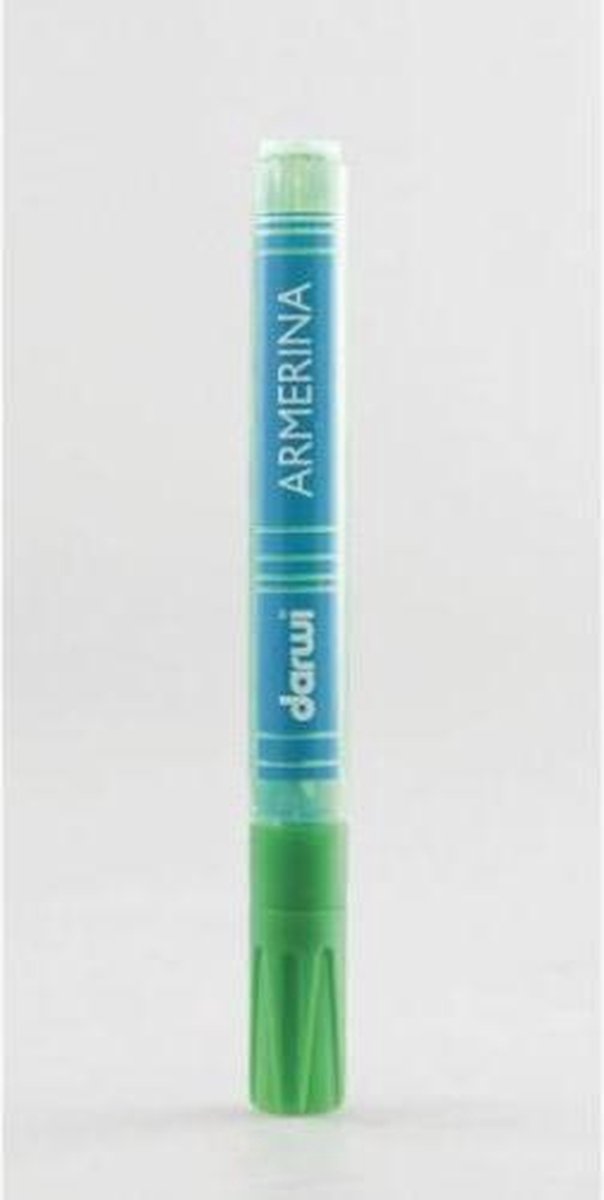 Darwi Porseleinverf Stift Flessengroen 2 mm punddikte 6 ml