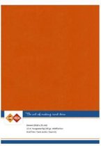 A5 Autumn Orange Linen Cardstock 10 stuks
