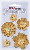FLORELLA-Bloemen beige, 2-5cm