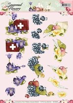 3D Knipvel - Precious Marieke - Seasonal Flowers -Beterschap