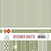 Card Deco - Designer Sheets -  Classic Edition- mosgroen