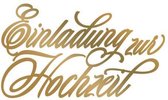 Hotfoil Stamp - Einladung zur Hochzeit 95 x 55MM