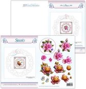 3D knipvel - Ann's Paperart - 3D Card Embroidery Pattern Sheet #19 with Ann & Sjaak