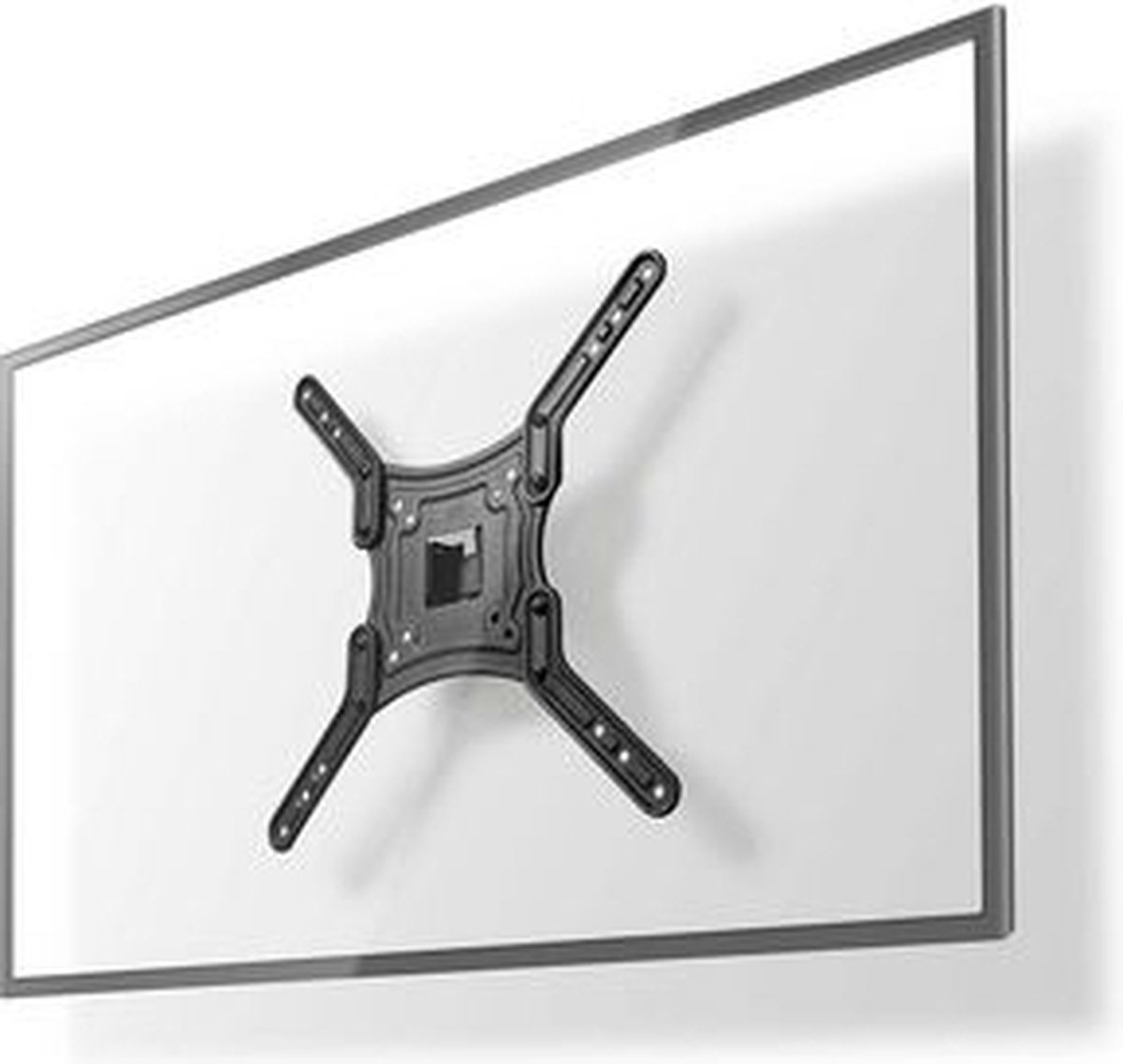 Nedis Draai- en Kantelbare TV-Muurbeugel | 23-55 " | Maximaal schermgewicht: 30 kg | Kantelbaar | Draaibaar | Minimale muurafstand: 67 mm | Maximale muurafstand: 67 mm | 1 Draaipunt(en) | ABS / Staal