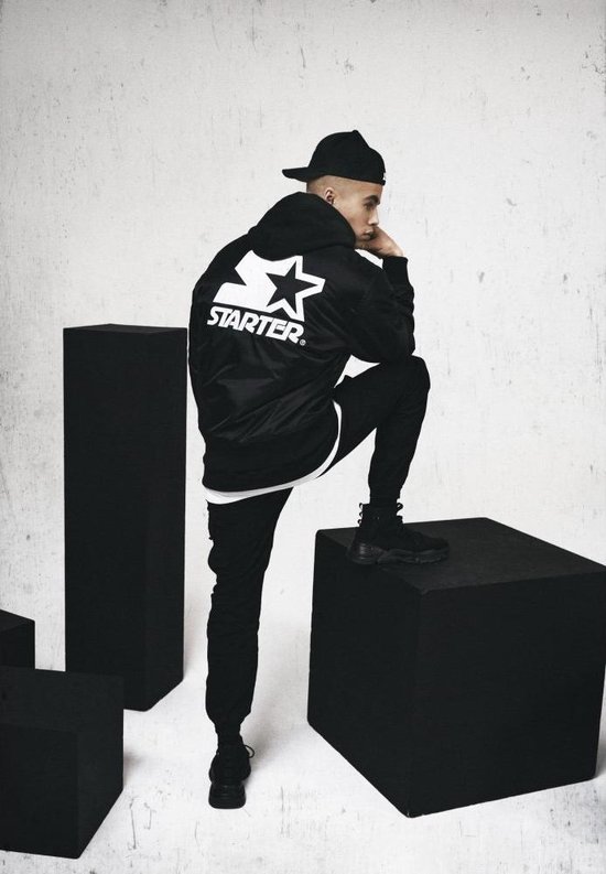 Foto: Starter black label starter the classic logo bomber jacket l zwart