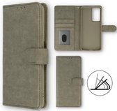 TF Cases | Samsung Galaxy A6 (2018) | Book Case | High Quality |Elegant Design | Grijs