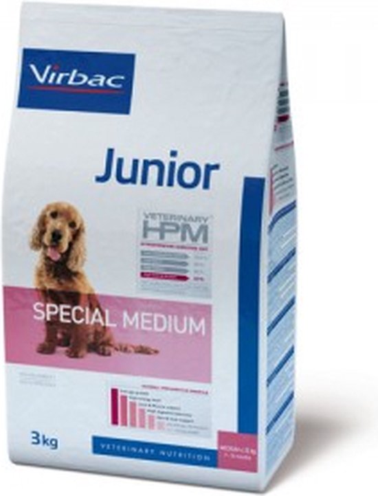 Virbac HPM Junior Dog Special Medium 12 kg bol