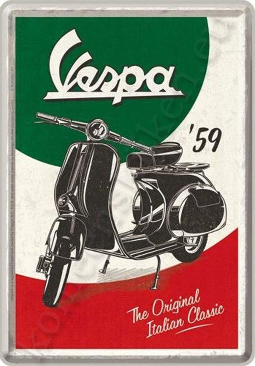 Magneet Vespa - The Italian Classic