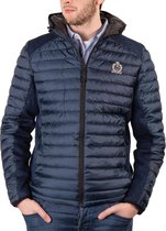 John Brilliant ® Gewatteerde Outdoorjas met capuchon, donkerblauw