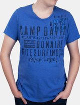 Camp David ® Slub garen T-shirt met v-hals Kite Surfing