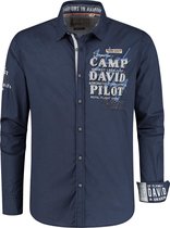 Camp David shirt donkerblauw uit de Aero Club collectie