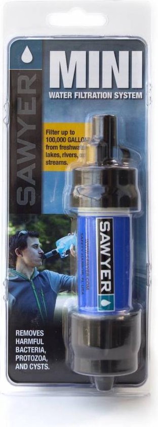 Sawyer Waterfilter SP128 - Mini - Blauw - 375.000 Liter - Sawyer